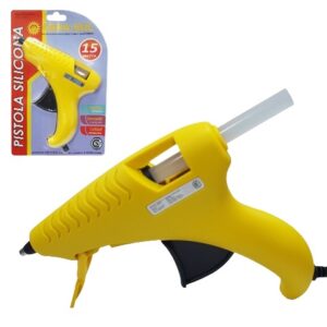 PISTOLA SILICONA ELECTRICA 15W PROFES ABRASOL