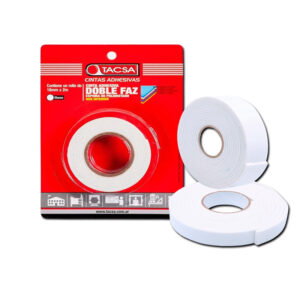 CINTA DOBLE FAZ 12 MM x 5 MT TACSA BLISTER