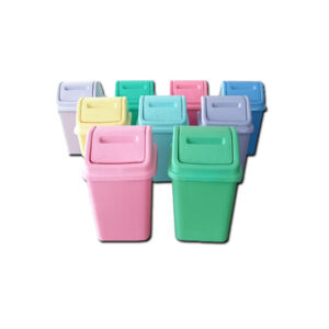 CESTO 4.5 LT P/ BAÑO TAPA VAIVEN AGUA CLARA