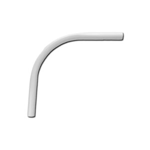 BARRAL CURVO BLANCO 0.75 x 0.75