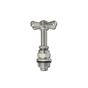 CABEZAL LLAVE DE PASO PH CROMO S/ COLA