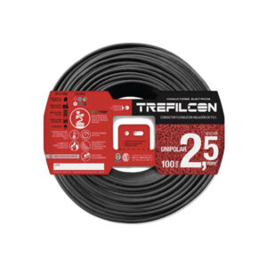 CABLE UNIPOLAR 1 x 2.5 MM APROB NEGRO TREFILCOM