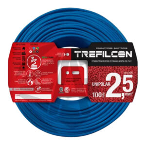 CABLE UNIPOLAR 1 x 2.5 MM APROB CELESTE TREFILCOM
