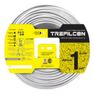 CABLE UNIPOLAR 1 x 1 MM APROB BLANCO TREFILCOM