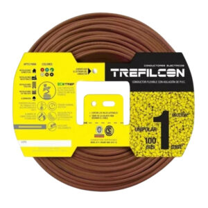 CABLE UNIPOLAR 1 x 1 MM APROB MARRON TREFILCOM