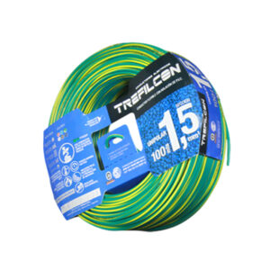 CABLE UNIPOLAR 1 x 1.5 MM APROB AMARI Y VERD TREFI