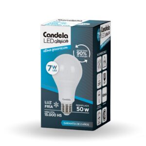 LAMPARA LED 7W LUZ DIA CANDELA