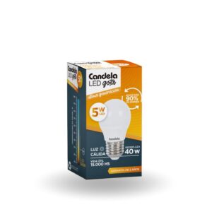 LAMPARA LED GOTA 5W CALIDA CANDELA