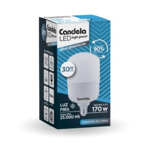 LAMPARA LED 30W LUZ DIA CANDELA