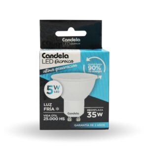 LAMPARA LED DICROICA 5W FRIA CANDELA