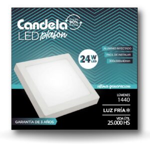 PLAFON LED CUADRADO 24W FRIA CANDELA