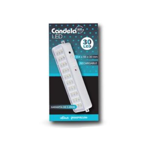 LUZ DE EMERGENCIA 30 LED 3W RECARGABLE CANDELA
