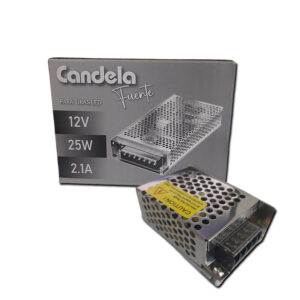 FUENTE P/ TIRAS LED 12V - 25W - INTERIOR CANDELA