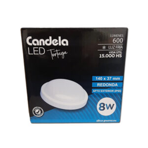 TORTUGA REDONDA 8W - BLANCA FRIA CANDELA