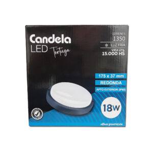 TORTUGA REDONDA 18W - NEGRA FRIA CANDELA