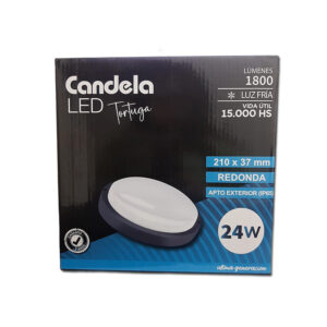 TORTUGA REDONDA 24W - NEGRA FRIA CANDELA