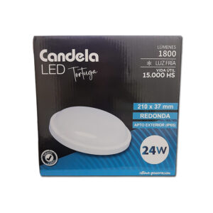 TORTUGA REDONDA 24W - BLANCA FRIA CANDELA