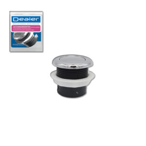 BOTON SUPERIOR CROMO CONCAVO DEALER