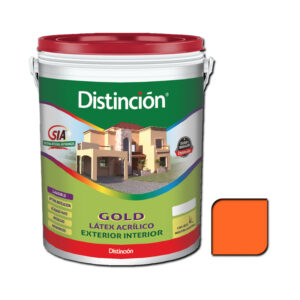 LATEX NARANJA INT / EXT 4 LT GOLD DISTINCION