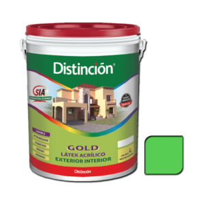 LATEX VERDE MANZANA INT / EXT 4 LT GOLD DISTINCIO