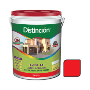 LATEX ROJO INT / EXT 4 LT GOLD DISTINCION