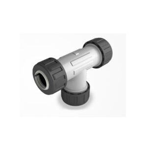 ACOPLE RAPIDO TEE C/ TRABA MECANICA DUKE 3/4 A 1/2