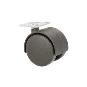 RUEDA NYLON DUAL BASE GIRATORIA 40MM