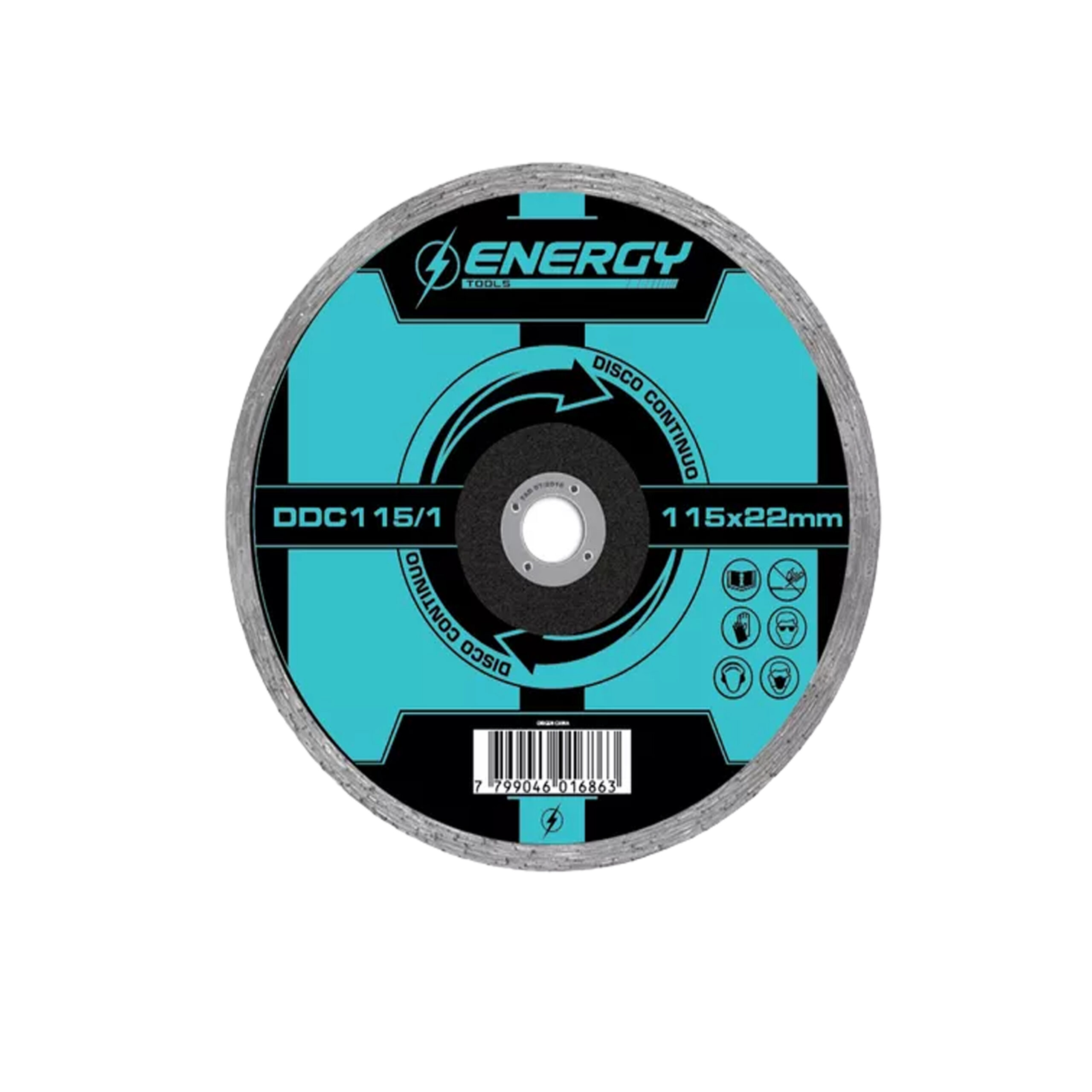 DISCO DIAMANTADO CONTINUO 115 x 22 MM ENERGY