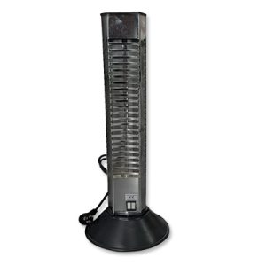 ESTUFA CUARZO 2 VELAS VERTICALES METAL ECO