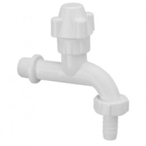 CANILLA COMUN 3/4 BLANCO PVC GINYPLAS