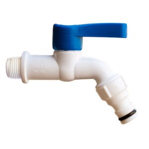 CANILLA ESFERICA 1/2 PVC GINYPLAS MEDIO GIRO