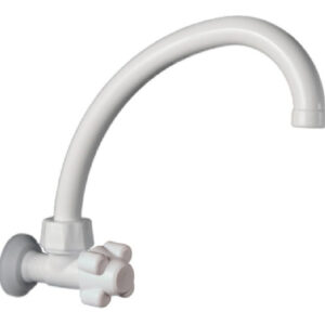CANILLA MESADA 1 AGUA PICO CURVO PVC GINYPLAS