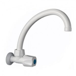 CANILLA PARED PICO CURVO 1 AGUA GINYPLAS