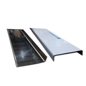 PERFIL U (PARED) BR x 2 CM ACERO INOX