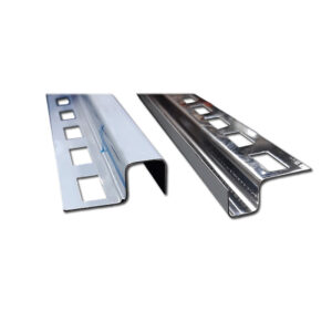 PERFIL U TROQUELADO x 1CM ACERO INOX