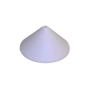 FLORON CONICO PVC CHICO BLANCO