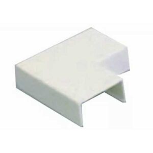 CURVA T PLANA CABLECANAL 20x10 BLANCO IDT