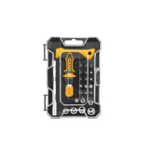 JUEGO LLAVE T CRIQUE C/TUBOS+PUNTAS 24 PZS INGCO