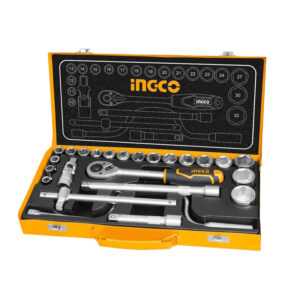 BOCALLAVES 24 PZS 1/2 10-32MM CAJA METALICA INGCO