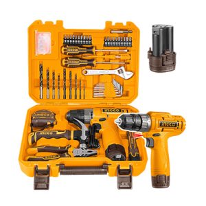 TALADRO 12V C/ CARGADOR USB+MALETIN+89 ACCS INGCO
