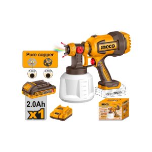 PISTOLA P/ PINTAR 0.8LT (C/BAT-CARG) INGCO