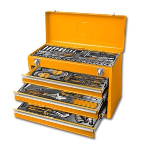 SET x132 HERRAMIENTAS MANUALES CAJA METALICA INGCO