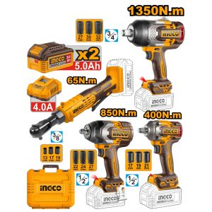 SET LLAVE IMPACTO 1350+850+400+CRIQUET(C/BAT-CARG)