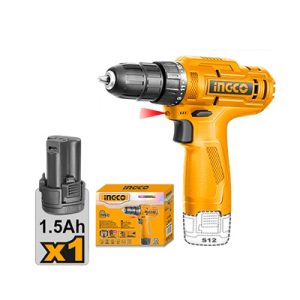 TALADRO ATORNILLADOR 10MM 12V+BAT (S/ CARG) INGCO