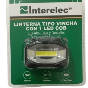 LINTERNA LED 3 W LED COB - VINCHA INTERELEC