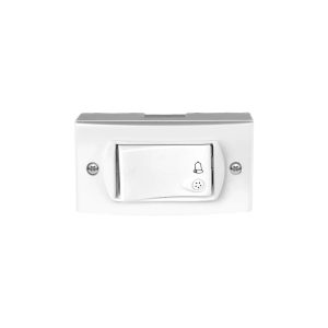 PULSADOR ARMADO SIMPLE SUPERF.BLANCO 50402/2