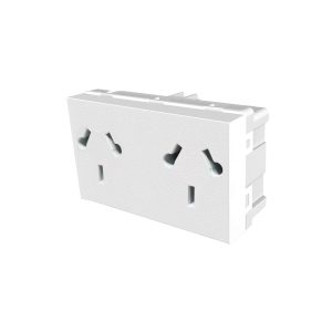 TOMA DOBLE MODULO 10A PLATINUM BLANCO 60027