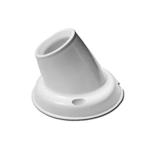 PORTALAMPARA CURVO 45 * BLANCO