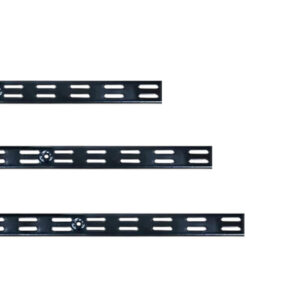 RIEL ESTANTERIA DOBLE P/ MENSULAS NEGRO 2 MT