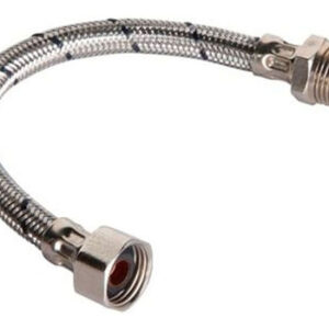 FLEXIBLE MALLADO ALUMINIO AGUA 1/2 x 35 CM 2078 CF